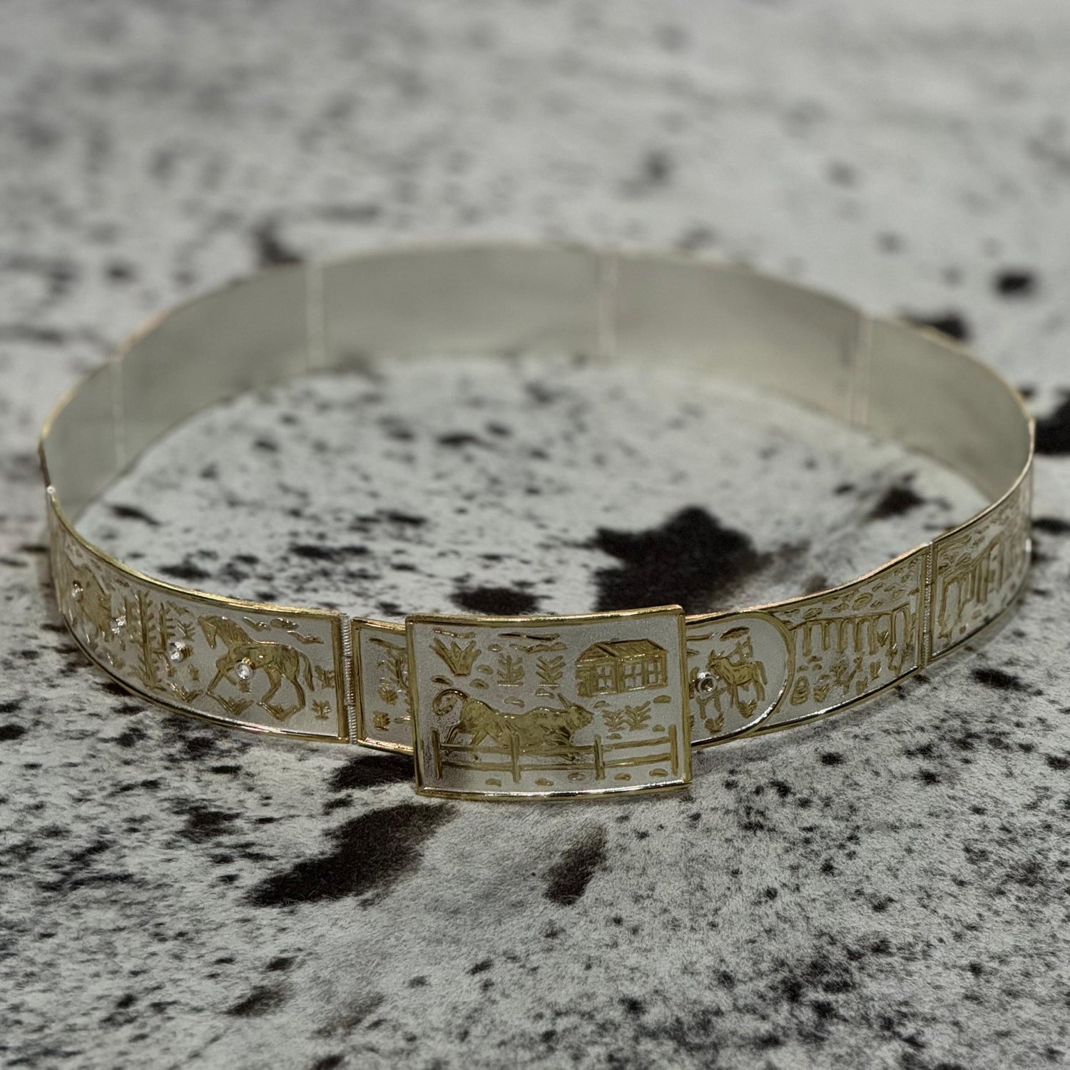 FAJO ALPACA BAÑO DE ORO 14K MI RANCHITO