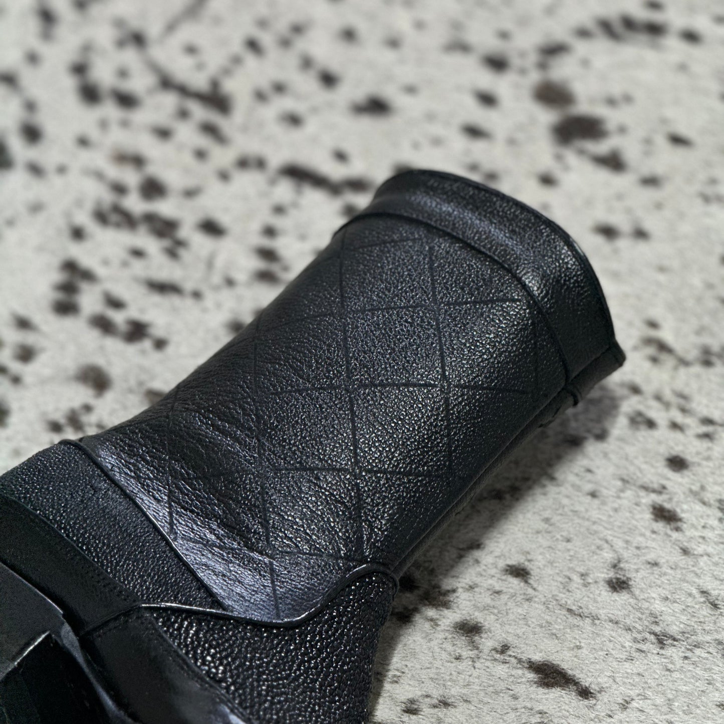 BOTINES OLIMPO MANTARRAYA PULIDA BLACK