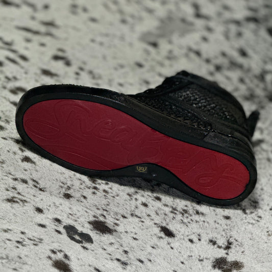 TENNIS BOTA PYTHON LUSTRADO BLACK