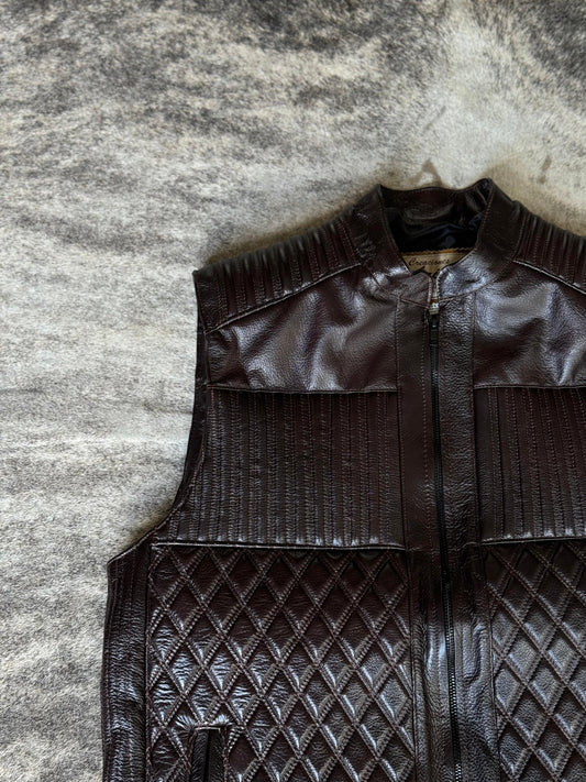 CHALECO RES CRAZY ABULLONADO TABACO