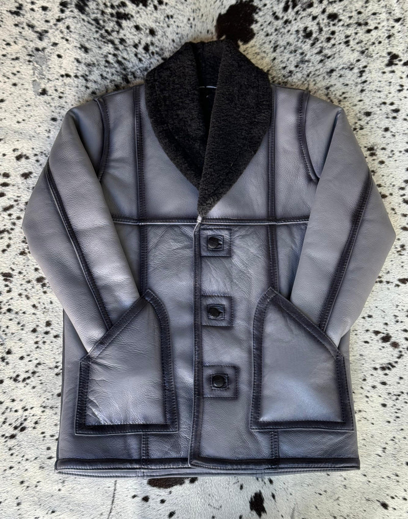 CHAMARRA BORREGO BOTONES GREY