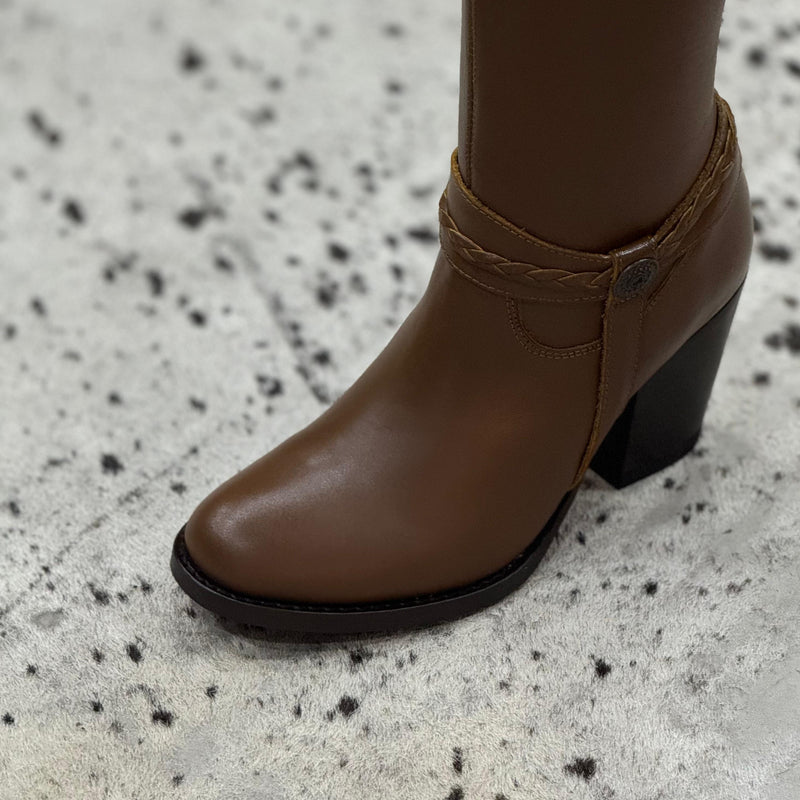 BOTAS VAQUERAS PULL UP MIEL TUBO ALTO