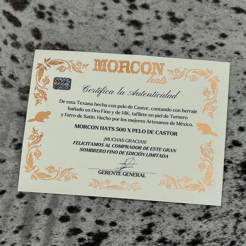 TEXANA MORCÓN PELO DE CASTOR COLOR BLANCO 500X