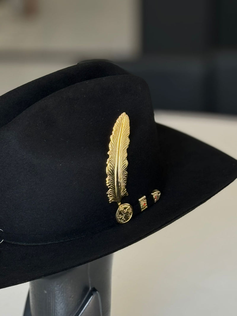 TEXANA MORCON ESTILO DIAMANTE PELO DE CONEJO BLACK 200x