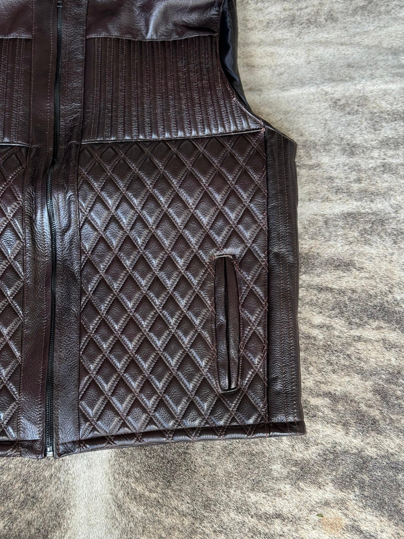 CHALECO RES CRAZY ABULLONADO TABACO