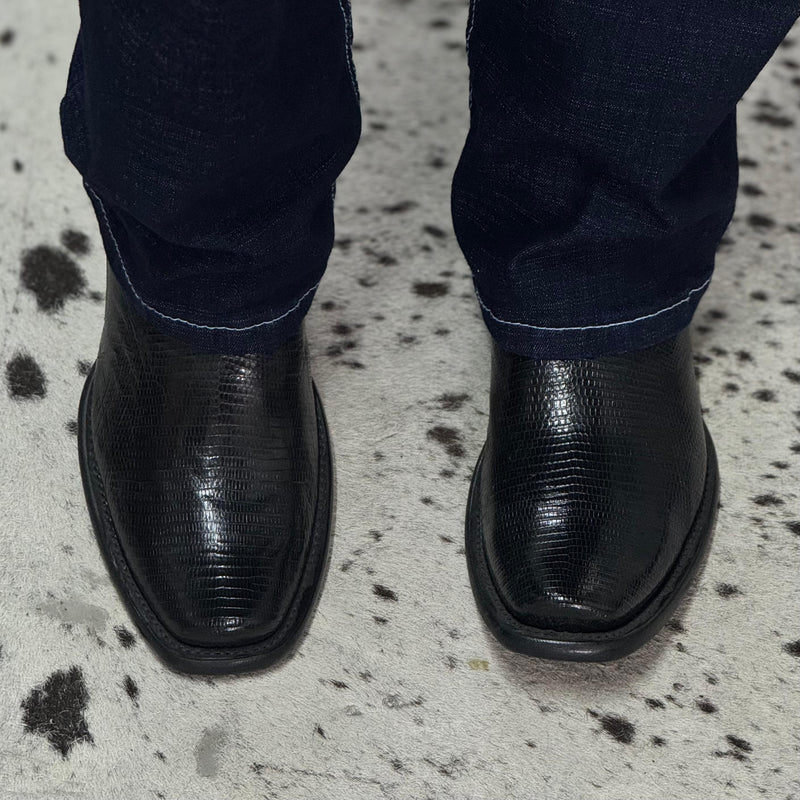 BOTINES DUBAI LIZAR BLACK