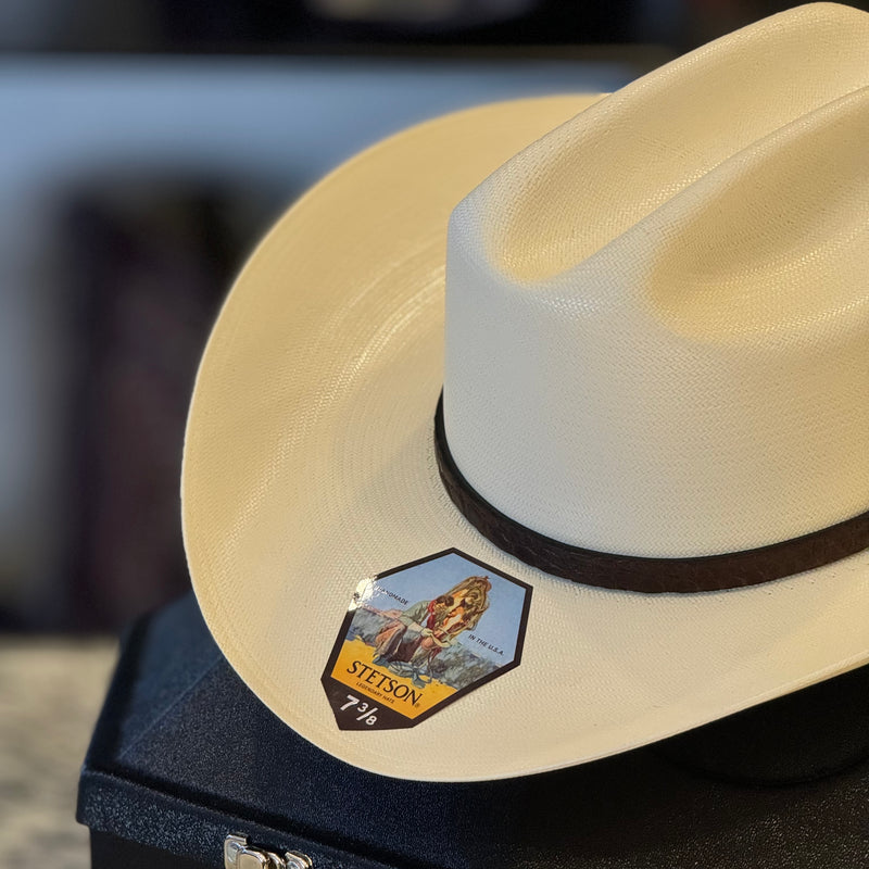 SOMBRERO STETSON EVILLA DE ORO CALIDAD 1000x + ESTUCHE DE VIAJE