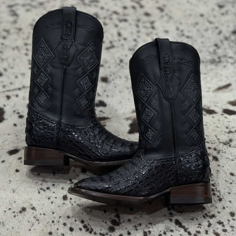 BOTAS BULL COCODRILO LOMO BLACK