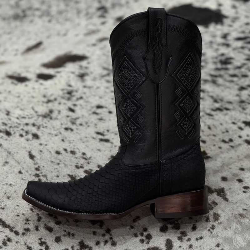 BOTAS DUBAI PYTHON NOBUCK BLACK