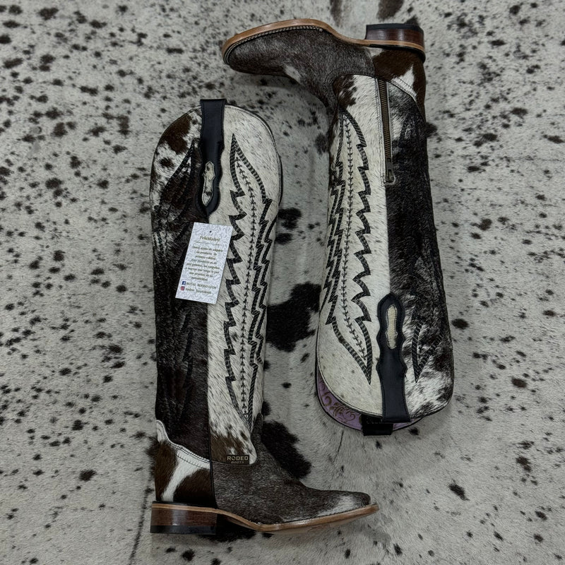 BOTAS VAQUERAS BULL PELO DE VACA TUBO ALTO