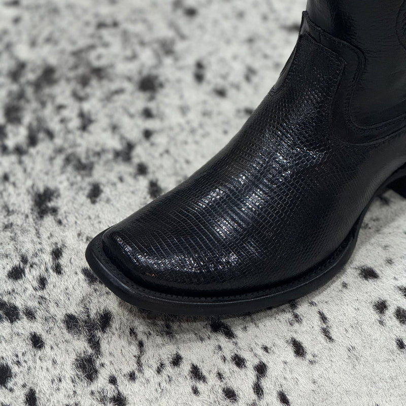 BOTINES DUBAI LIZAR BLACK
