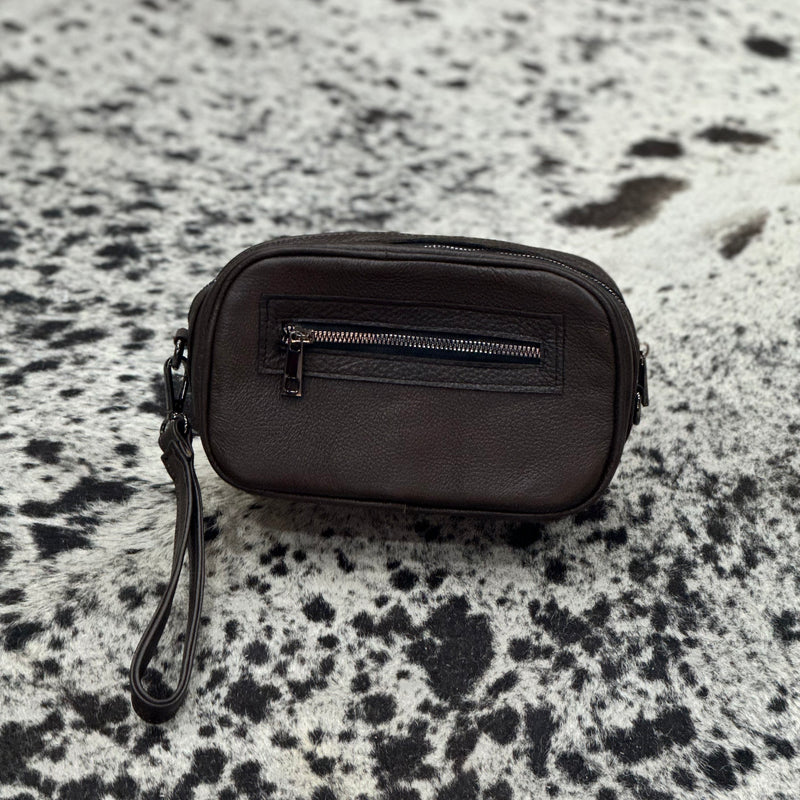 BANDOLERA LOMO CAYMAN TABACO