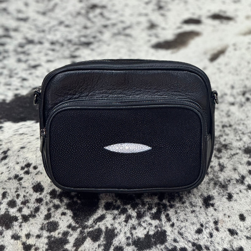 BANDOLERA DOBLE MANTARRAYA REY BLACK