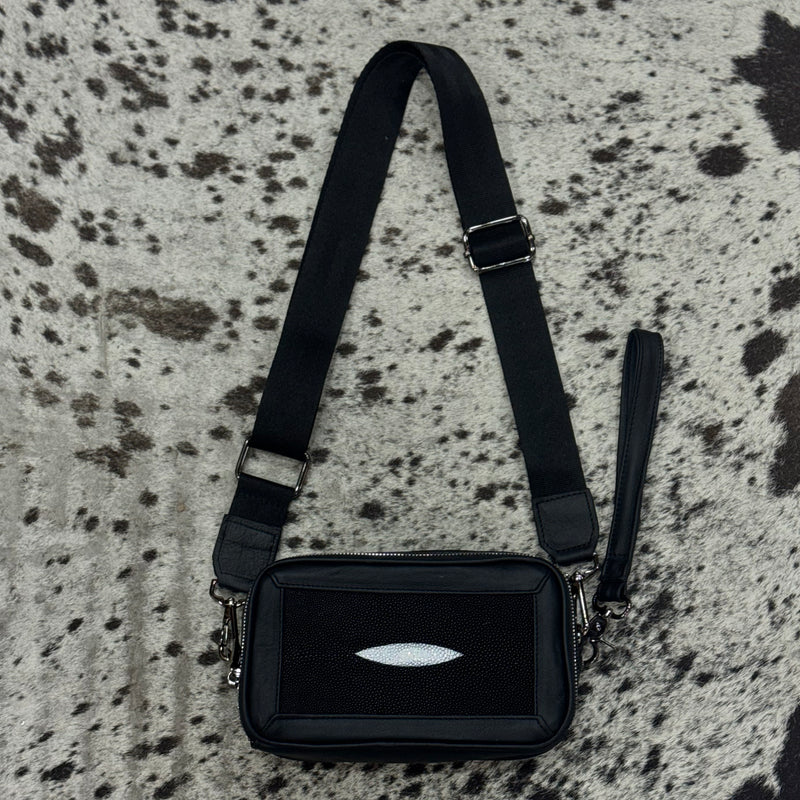 BANDOLERA MINI MANTARRAYA REY BLACK