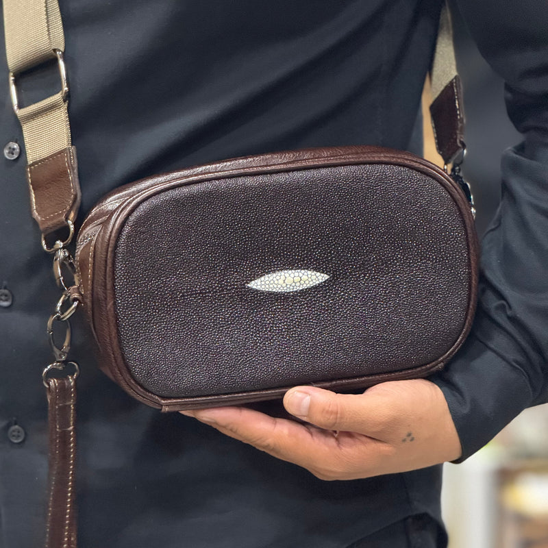 BANDOLERA MANTARRAYA REY TABACO