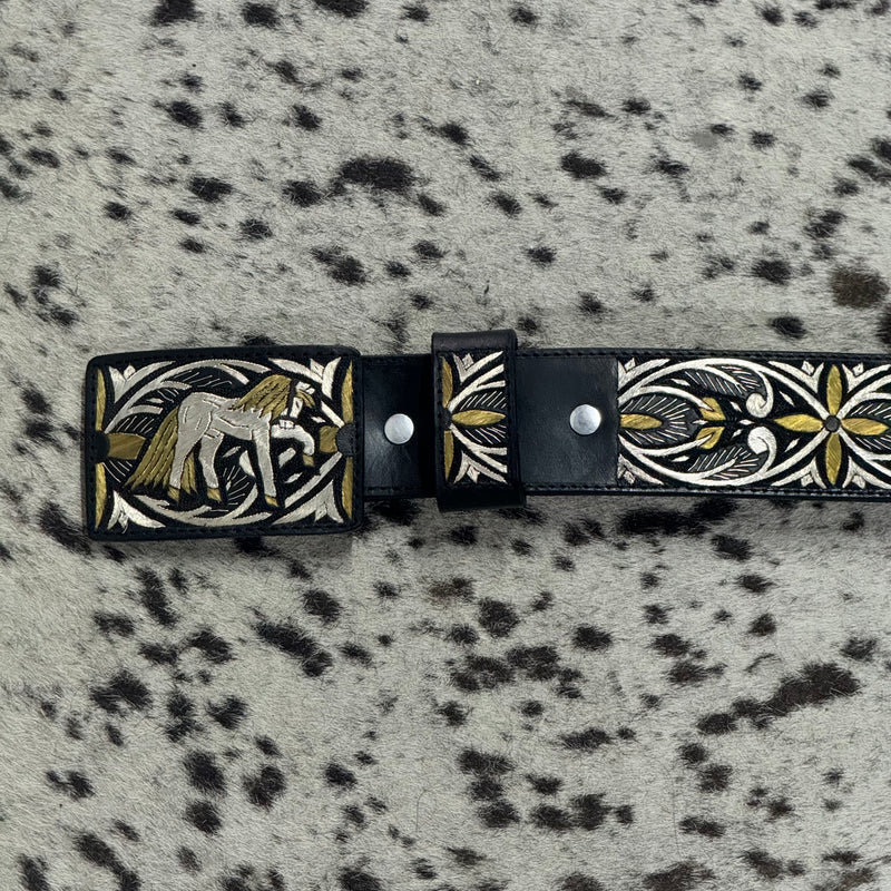 FAJO HILO DE PLATA ORIGINAL CABALLOS