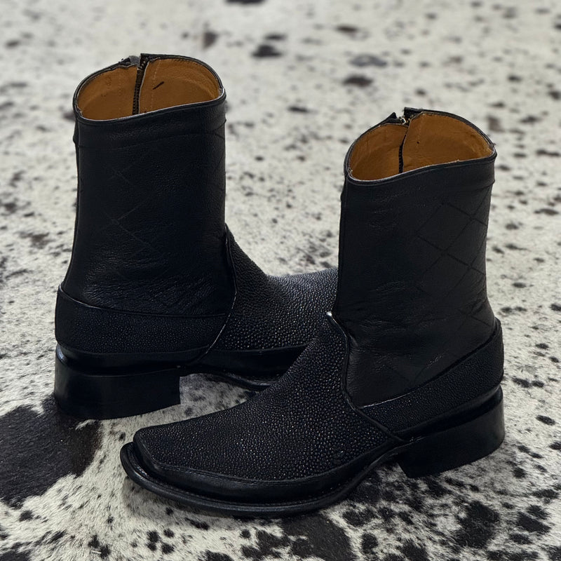 BOTINES OLIMPO MANTARRAYA PULIDA BLACK