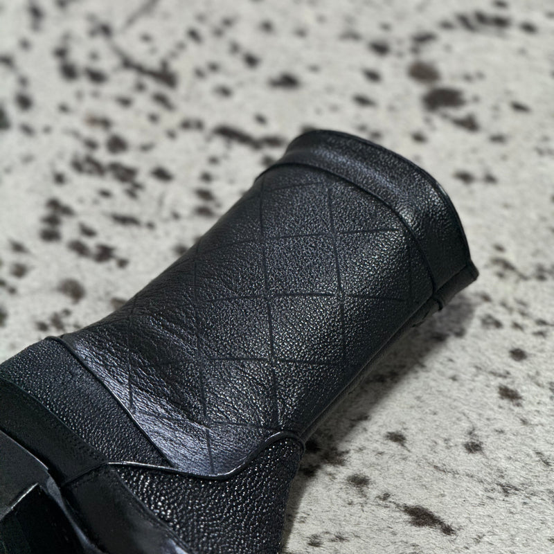 BOTINES OLIMPO MANTARRAYA PULIDA BLACK