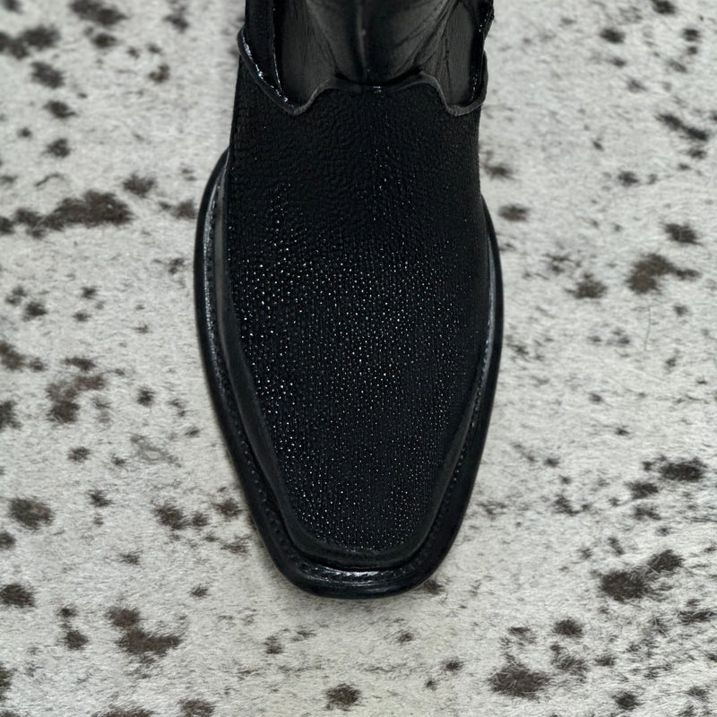 BOTINES OLIMPO MANTARRAYA PULIDA BLACK