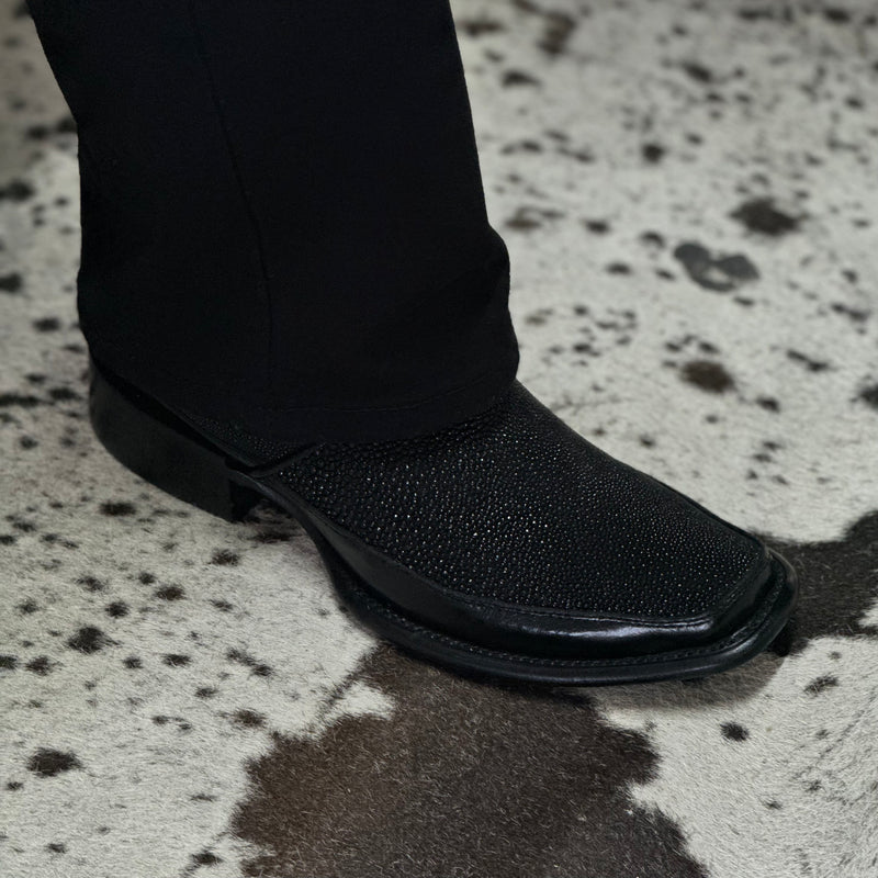 BOTINES OLIMPO MANTARRAYA PULIDA BLACK