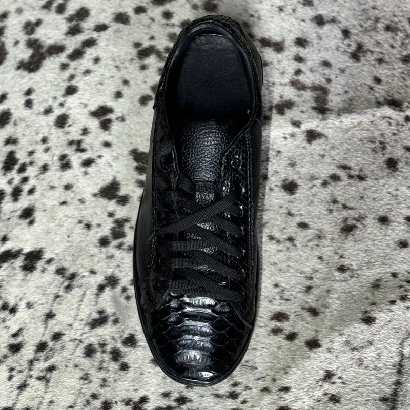 TENNIS PYTHON LUSTRADO BLACK