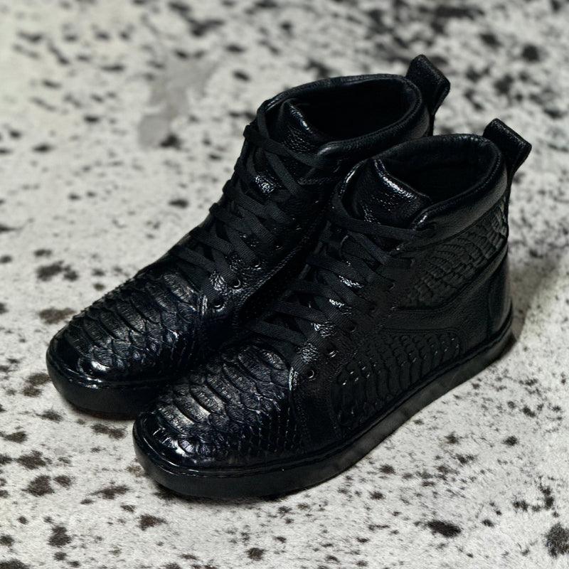 TENNIS BOTA PYTHON LUSTRADO BLACK
