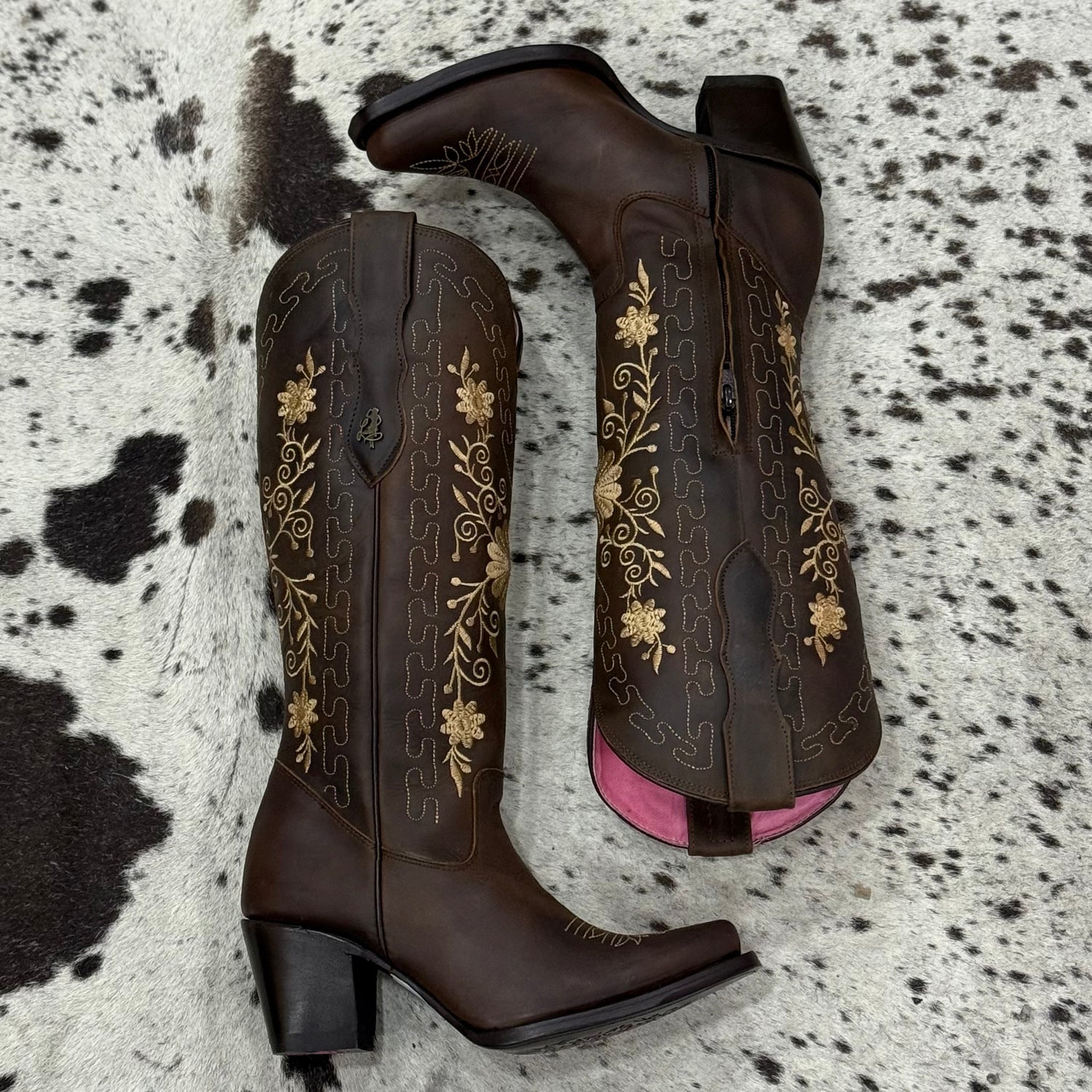 BOTAS VAQUERAS RES CRAZY TABACO