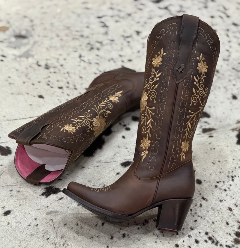 BOTAS VAQUERAS RES CRAZY TABACO