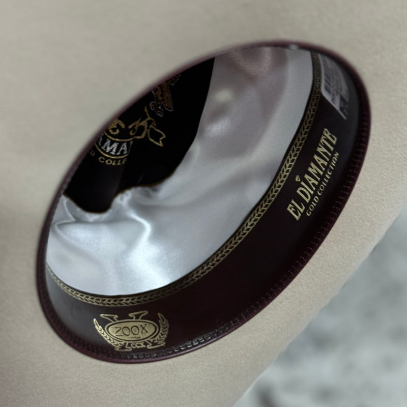 TEXANA MORCÓN ESTILO DIAMANTE PELO DE CONEJO ARENA 200x