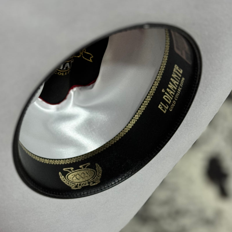 TEXANA MORCÓN ESTILO DIAMANTE PELO DE CONEJO GRIS CRISTAL 200x