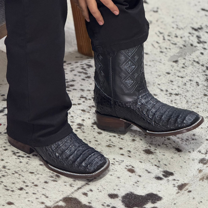BOTAS BULL COCODRILO LOMO BLACK