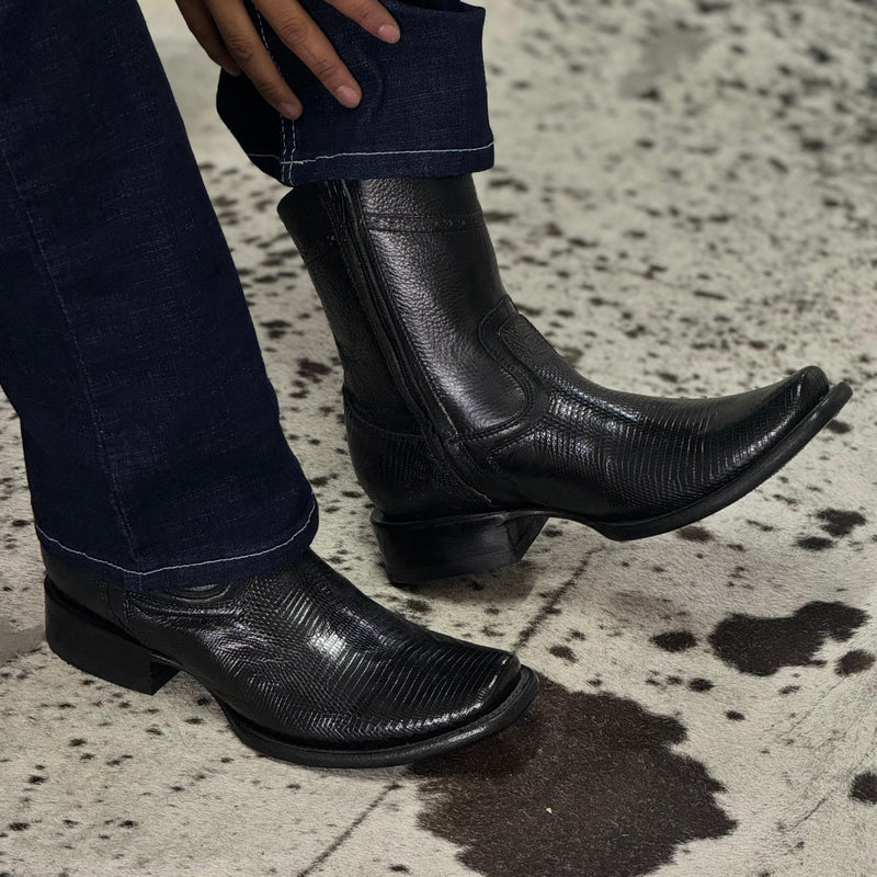 BOTINES DUBAI LIZAR BLACK