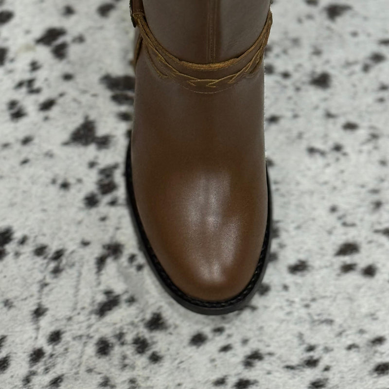 BOTAS VAQUERAS PULL UP MIEL TUBO ALTO