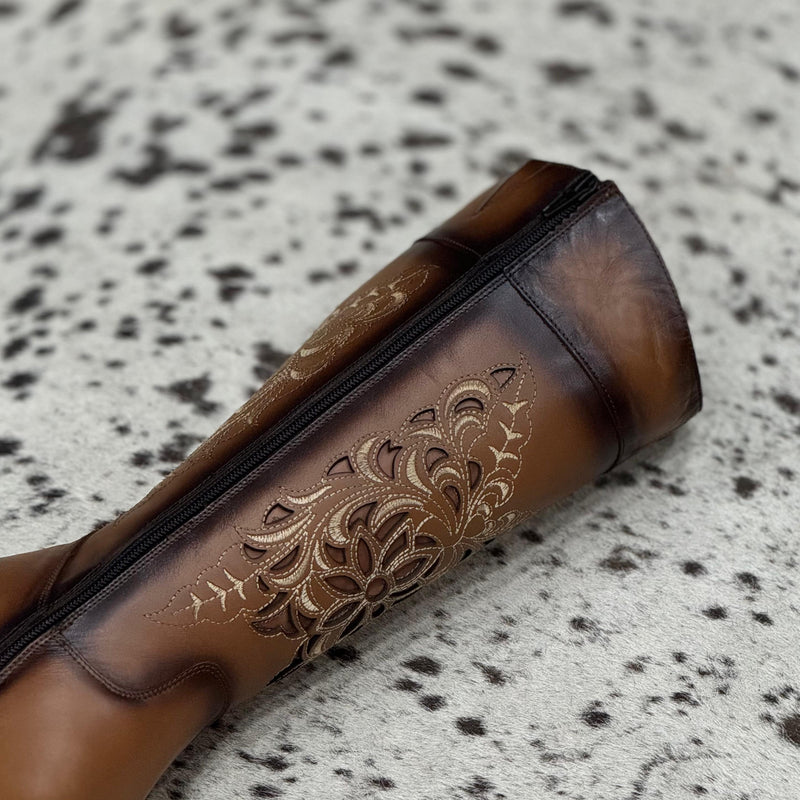 BOTAS VAQUERAS VANIDOSA PULL UP MIEL TUBO ALTO